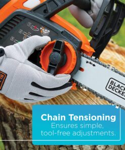 BLACK+DECKER 20V Max Cordless Chainsaw, 10-Inch, Tool Only (LCS1020B) 20V Chainsaw (Tool Only) 29 71YmVQCifaS