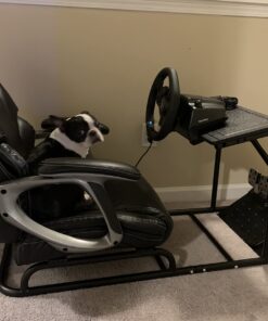 VEVOR Racing Simulator Stand Adjustable Steering Wheel Stand Carbon Steel Racing Wheel Stand fit for Logitech G25, G27, G29, G920, Racing Wheel Gaming Stand, Not Included Wheel,Pedals and Chair Black 49 71YmW4wp8xL