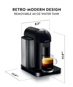 Nespresso Vertuo Coffee and Espresso Machine by Breville, Matte Black 16 71YnHRlgS7L