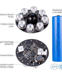 DrawGreen Solar Motion Sensor Light Outdoor of 2, 1400-Lumen 9-Watt(110W Equ.) LED Spotlight, Aluminum Solar Flood Security Emergency Lights for Driveway Patio Garden, 100-Week 100% Free Replacement Black 14 71Ynq3O NhL