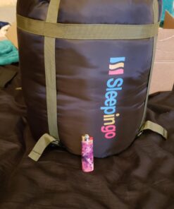 Sleepingo Double Sleeping Bags for Adults Backpacking, Camping, or Hiking - Waterproof Queen Sleeping Bags for Adults or Teens - Truck, Tent, Sleeping Pad Deep green 46 71YoCvVZ5L