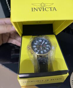 Invicta Men's I-Force Left Handed Quartz Watch with Leather Strap, Black (Model: 3330) 33 71YoFyZU4VL