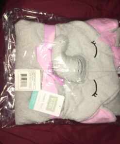 Hudson Baby Unisex Baby Cotton Animal Face Hooded Towel, Pretty Elephant, One Size 25 71YocfId5OL