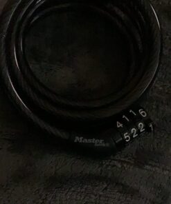 Master Lock Bike Lock Cable, Combination Bicycle Lock, Cable Lock for Outdoor Equipment, Black 4 Ft. Preset Combo 1 Pack 31 71Yoh1eRAcL