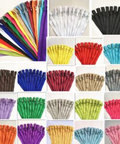 Alternative view of WKXFJJWZC 40pcs Nylon Coil Zippers Tailor Sewer Craft 50CM (20 Inch) Crafter's &FGDQRS (20/Color) (Mix) 20Inch-Pack of 40pcs