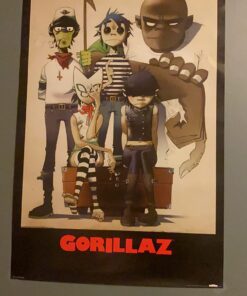 Music - Alternative Rock Posters: Gorillaz - All Here - 35.7'x23.8',Living Room 17 71YqGxNOUHL