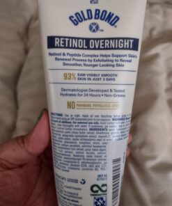 Gold Bond Age Renew Retinol Overnight Body & Face Lotion, With Retinol & Peptide Complex, 7 oz. 7 Fl Oz (Pack of 1) 41 71YqUjmgOL 2