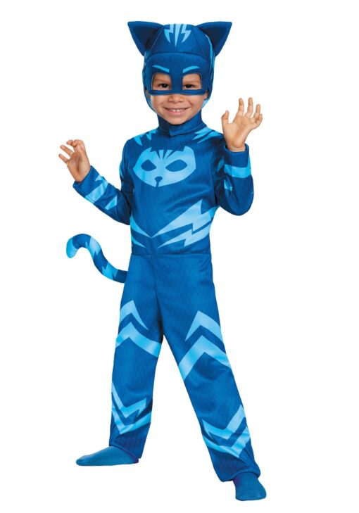 Disguise Catboy Costume for Kids, Official PJ Masks Costume Jumpsuit Toddler Large (4-6)
