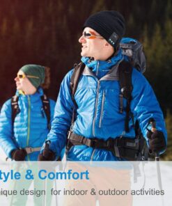 Rotibox Bluetooth Beanie Hat Wireless Headphone for Outdoor Sports Xmas Gifts One Size Black 12 71YqjBKXptL