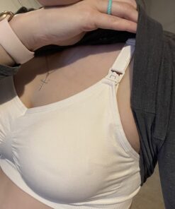 HOFISH 3PACK Full Bust Seamless Nursing Maternity Bras Bralette S-XXL with Extra Bra Extenders & Clips Medium Blackbeigepink 46 71Yr89M30wL