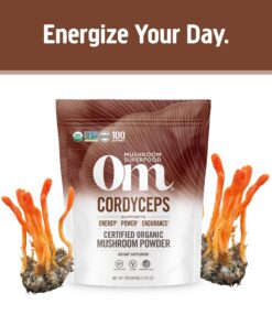 Om Organic Mushroom Superfood Powder, Cordyceps, 100 Servings, Energy and Endurance Support Supplement, 7.05 Ounce (Pack of 1) 7.05 Ounce (Pack of 1) 10 71Ys7cCIZQL