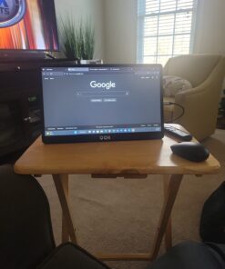 Portable Travel Monitor for Laptop QQH 15.6" 1080P FHD IPS Second Screen, USB C HDMI External Gaming Monitor Display for Computer Phone PC MAC PS4 Switch, Foldable Kickstand Z1-9 Black 35 71YsKdNzjvL