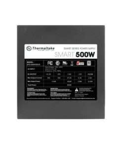 Thermaltake Smart 500W 80+ White Certified PSU, Continuous Power with 120mm Ultra Quiet Cooling Fan, ATX 12V V2.3/EPS 12V Active PFC Power Supply PS-SPD-0500NPCWUS-W 80 + White 39 71YsNVvPt0L