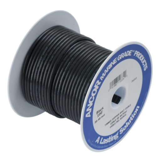 Ancor Marine Grade Primary Wire and Battery Cable 100 Feet 16 Awg Black