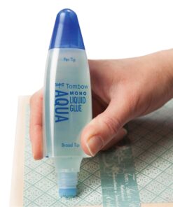 Tombow 52180 MONO Aqua Liquid Glue, 1.69 Ounce, 1-Pack. Dual Tip Dispenser for Precise to Full Coverage Application that Dries Clear Original Version 26 71Yse4LiDL