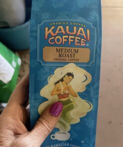 Kauai Hawaiian Ground Coffee, Coconut Caramel Crunch Flavor (10 Ounces) - 10% Hawaiian Coffee from Hawaii's Largest Coffee Grower - Bold, Rich Blend 10 Ounce (Pack of 1) 33 71YssBLfjBL