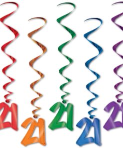 21 Whirls (asstd colors) (5/Pkg) Hanging whirls 7 71YtJBdBr L