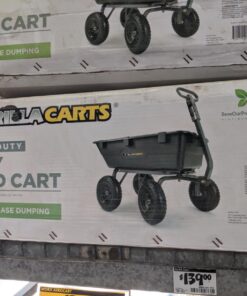 Gorilla Carts 13 Inch No Flat Replacement Wheel, Pneumatic Flat Free Cart Tires for Utility Garden Cart, Wheelbarrow, Dolly, Hand Truck, & Wagon (2 Pack) 21 71YtMDOXp4L