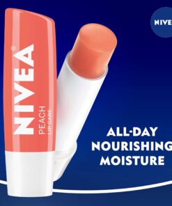 NIVEA Peach Lip Care - Tinted Lip Balm for Beautiful, Soft Lips - Pack of 4 18 71YtPvckypL