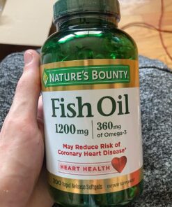 Nature's Bounty Fish Oil, Supports Heart Health, 1200 Mg, Rapid Release Softgels, 200 Ct 27 71Yv6e2w8NL