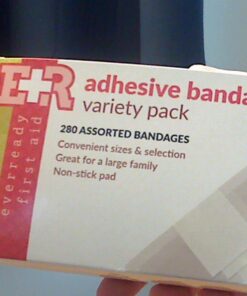 Ever Ready First Aid Quality Adhesive Bandages, Variety Pack of 280 Assorted Bandages,280 Count (Pack of 1) 30 71Yvb68vSaL
