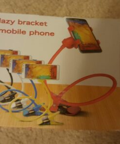 ZTON Cell Phone Holder, Universal Mobile Phone Stand, Lazy Bracket, Flexible Long Arms Clip Mount for iPhone, LG etc. in Office Bedroom Desktop (Black) 44 71YveM7HyIL