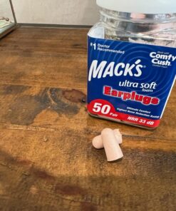 Mack's Ultra Soft Foam Earplugs, 50 Pair - 33dB Highest NRR, Comfortable Ear Plugs for Sleeping, Snoring, Travel, Concerts, Studying, Loud Noise, Work | Made in USA 33 71YvlEvmL