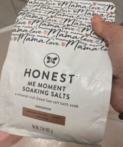 The Honest Company Honest Mama Me Moment Soaking Salts | Calming, Mineral-rich Dead Sea Salt Soak | 2 lbs 19 71YvlqfoaaL
