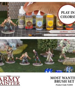 The Army Painter Most Wanted Brush Set - Miniature Small Paint Brush Set of 3 Acrylic Paint Brushes - Drybrush, Regiment Model Paint Brush & Fine Detail Tip Paint Brush for Watercolor Oil Painting 20 71Yw4rwKyDL 5