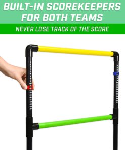 GoSports Ladder Toss Indoor & Outdoor Game Set with 6 Soft Rubber Bolo Balls and Travel Carrying Case - Choose Pro or Classic Classic Ladder Toss 23 71YwHmEnULL