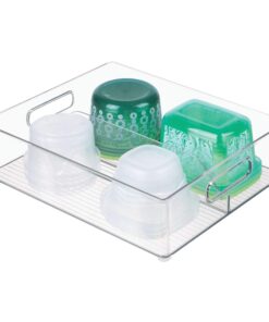 iDesign Recycled Plastic Resipreme Divided Fridge and Freezer, 12” x 4” x 14.5”, Clear 1 Pack 23 71YwIWBxgfL