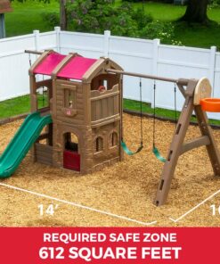 Step2 Naturally Playful Adventure Lodge Swing Set and Play Center Without Glider 12 71YwV5ODKNL