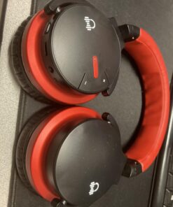 MOVSSOU E7 Active Noise Cancelling Headphones Bluetooth Headphones Wireless Headphones Over Ear with Microphone Deep Bass, Comfortable Protein Earpads, 30 Hours Playtime for Travel/Work, Black 50 71Yxc4pbdKL