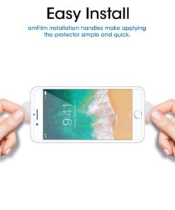 amFilm Screen Protector 4.7“ for Apple iPhone SE 3 SE2, iPhone 8, iPhone 7, iPhone 6S and iPhone 6 Tempered Glass, 2 Pack 45 71Yxp RZVcL