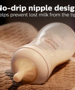 Philips AVENT Natural Baby Bottle with Natural Response Nipple, Clear, 9oz, 4pk, SCY903/04 4 Pack 25 71Yy0CS6AiL