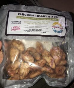 Fresh Is Best - Freeze Dried Healthy Raw Meat Treats for Dogs & Cats - Chicken Hearts Chicken Heart 12 71Yy32D5LsL