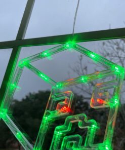 Bupelo Pixel Game Themed Decorations, 3 Pack Creeper & TNT Window Lights with Suction Cup Battery Operated, Miner Crafting Birthday Gift Decorations Lights, Kid's Bedroom Ornament Gaming Room Decor 35 71YyQwkQaHL