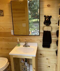 DWK Black Bear Wall Mounted Towel Ring | Cabin Decorations and Hunting Kitchen Decor | Bathroom Hand Towels Holder Bear Cabin Accessories Bath Ring - 8" 23 71Yz3mSBriL