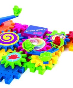 Krazy Gears Gear Building Toy Set - Interlocking Learning Blocks - Motorized Spinning Gears - 81 Piece Playground Edition 12 71Yz5Ox1TwL
