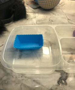 IPOW 24 Pack Silicone Cupcake Baking Cups Reusable Food-Grade BPA Free Non-Stick Muffin Liners Molds Sets, 2 Shapes Round Rectangle 36 71YzNW2zDL