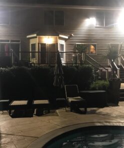 SOLLA 2 Pack 150W LED Flood Light, IP66 Waterproof, 12000lm, 800W Equivalent, Super Bright Outdoor Security Lights, 3000K Warm White, Outdoor Floodlight for Garage, Garden, Lawn and Yard 150watt-2 Pack 19 71YzR3Np83L