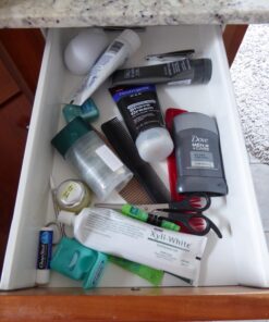 Madesmart 8-Piece Interlocking Bin Pack for Drawer Organization, Plastic Interlocking Junk Drawer Organizer Tray, Granite 38 71Yzv5sDDL