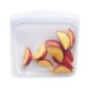 Stasher Reusable Silicone Storage Bag, Food Storage Container, Microwave and Dishwasher Safe, Leak-free, Sandwich, Clear Single 27 71Z qZ3wwQL