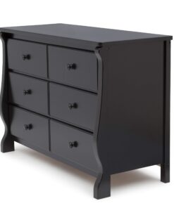 Delta Children Universal 6 Drawer Dresser, Greenguard Gold Certified, Black 29 71Z01 cr7ZL