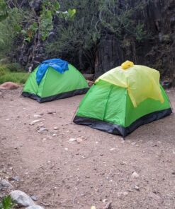 yodo Lightweight 2 Person Camping Backpacking Tent with Carry Bag, Multi Small package -Green 39 71Z072rTPDL