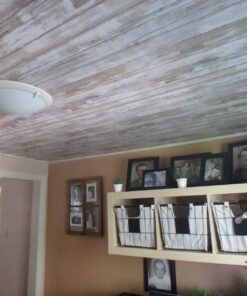 RoomMates RMK9050WP White Distressed Wood Peel and Stick Wallpaper Rustic Wood 59 71Z0TEmAIlL