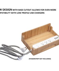 MobileVision Bamboo Charging Station & Multi Device Organizer Slim Version for Smartphones, Tablets, and Laptops Slim Stand Only 32 71Z1AQUc8LL 3
