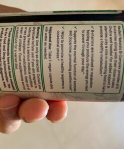 Nested Naturals B-Complex B Vitamins Plus Choline & Inositol | B Vitamins Complex B1, B2, B3, B5, B6, B7, B9 Supplement with Pure Methyl Vitamin B 12 | Energy & Immunity Support | 60 Vegan Capsules 37 71Z1QzC2cvL 2