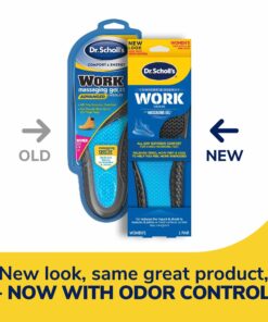 Alternative view of Dr. Scholl's Work All-Day Superior Comfort Insoles with Massaging Gel®, On Feet All-Day, Shock Absorbing, Arch Support, Odor Control, Trim Inserts to Fit Work Boots and Shoes, Women Size 6-10, 1 Pair No Color 2 Count (Pack of 1)