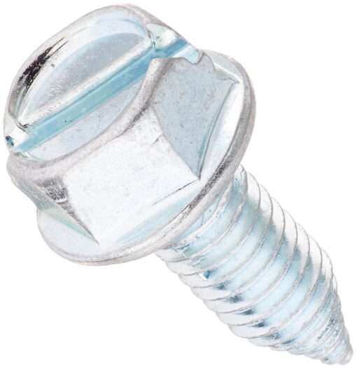 License Plate Screws - Slotted Hex Head - Metric - 6 Millimeter x 16 Millimeter (100 per Box)